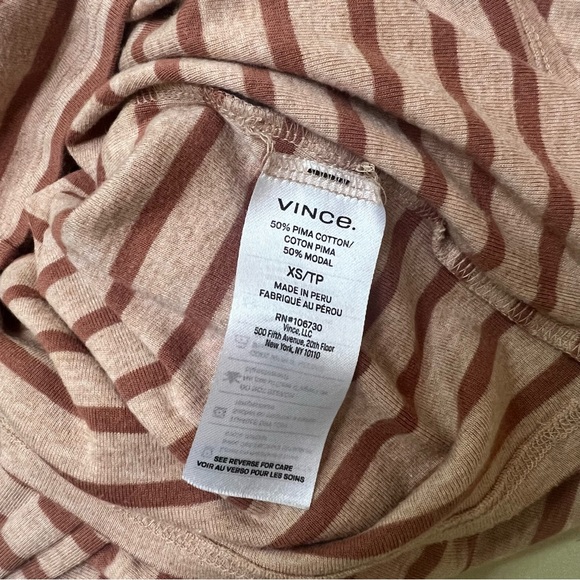 VINCE Feeder Stripe Long-Sleeve Crewneck Tee - Picture 9 of 9